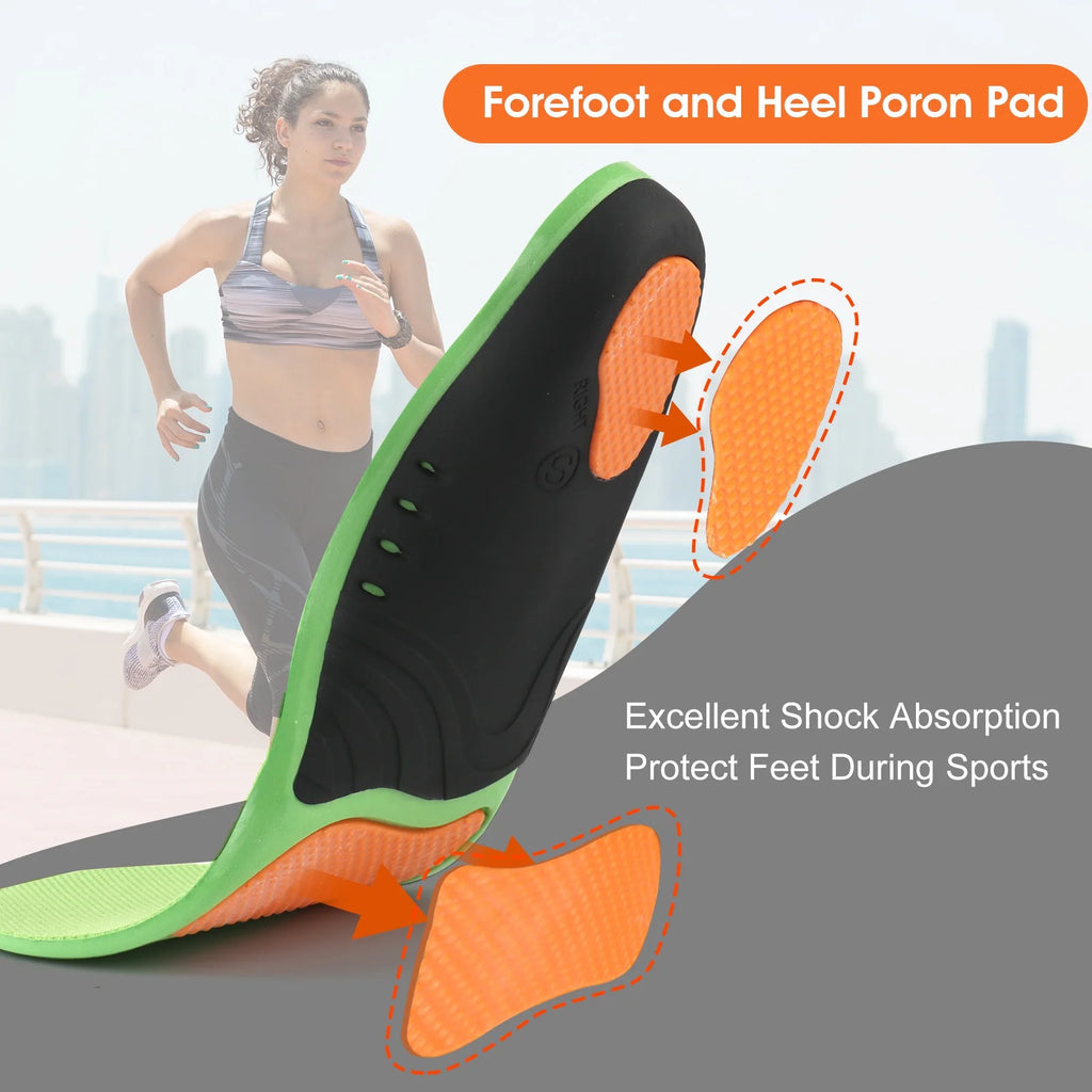 Heavy Duty Support Insole Arch Support , Shoe Insert Orthotics for Flat Feet (Men/ Women, M)