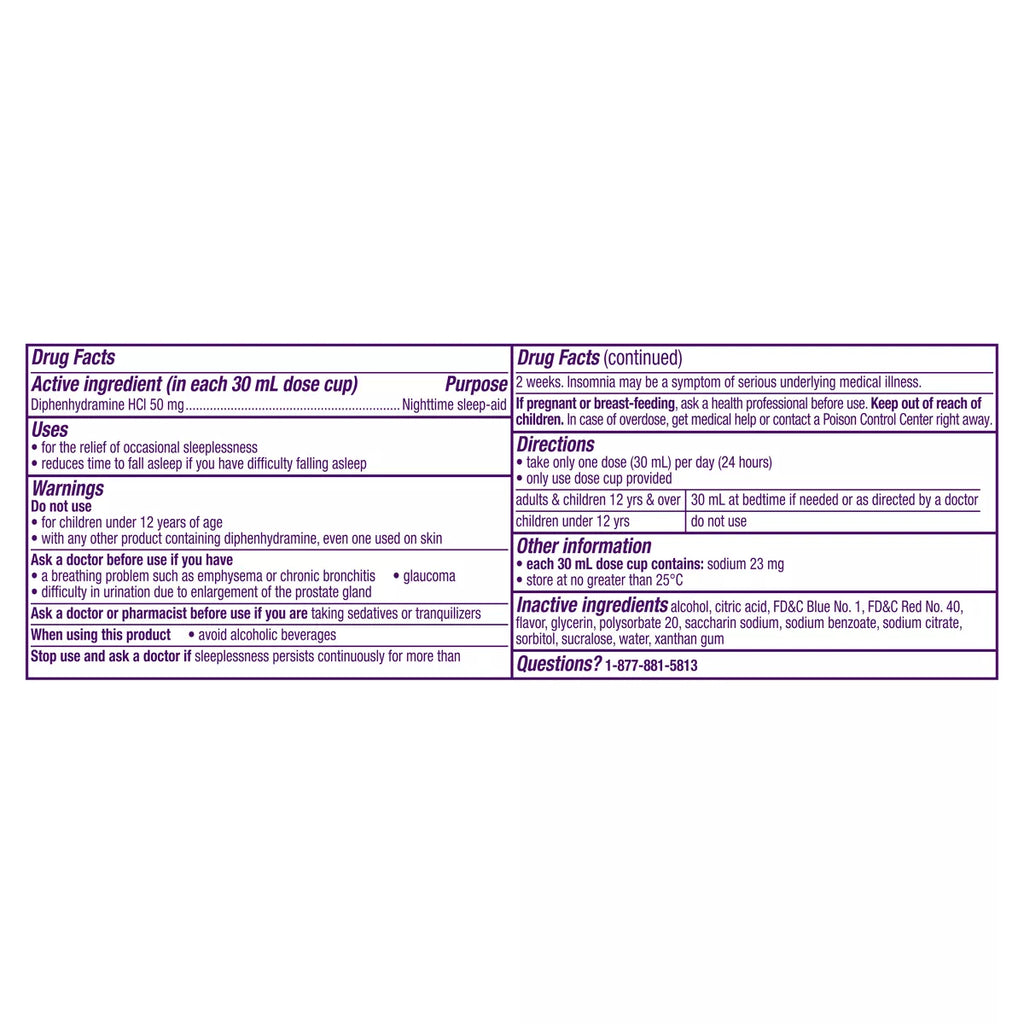 Zzzquil Nighttime Sleep-Aid Liquid - Berry
