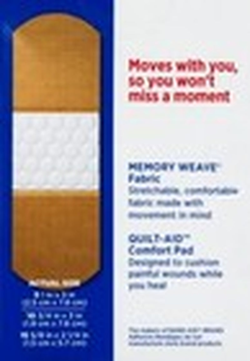 Band-Aid Brand Flexible Fabric Adhesive Bandages for First Aid, 2 Size (30-100)