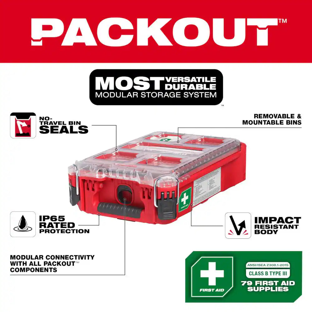 Class a Type 3 Compact Packout First Aid Kit (79-Piece) with Class B Type 3 Packout First Aid Kit (193-Piece)