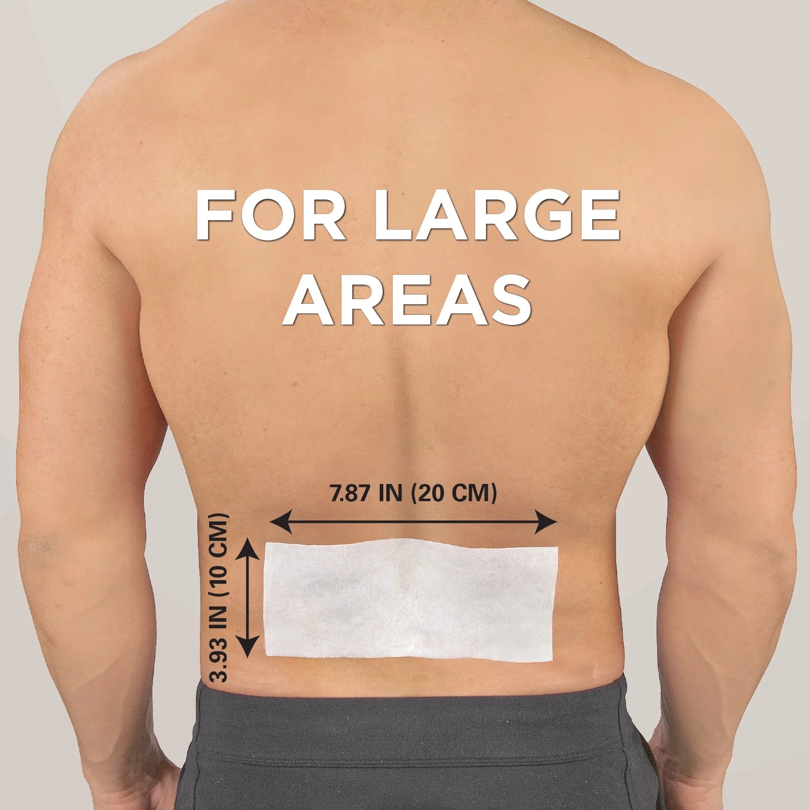 Cold Hot Medicated Menthol Patch | 5% Menthol | Back and Large Areas | 7.87” X 3.93” | 25-Count | Paraben-Free | Soothes Minor Aches and Pains