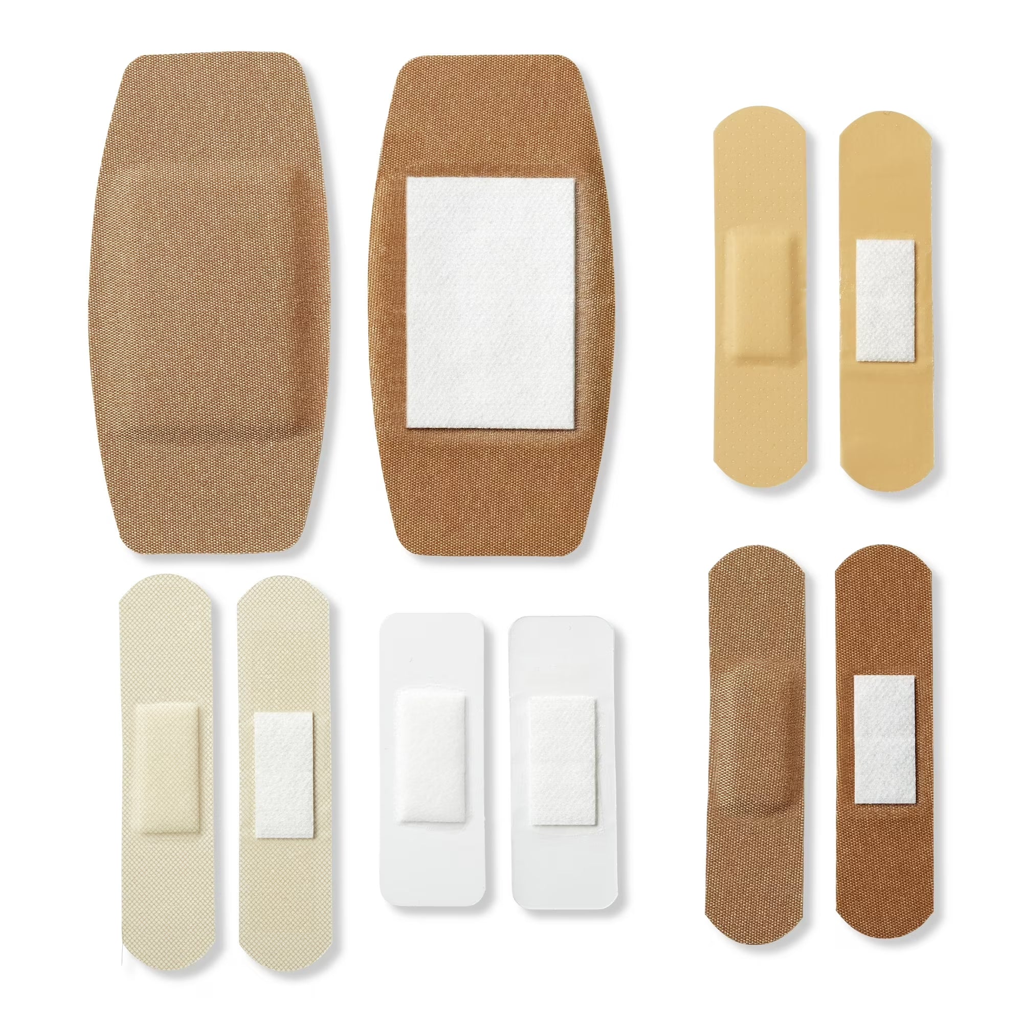 4‑Sided Seal Adhesive Bandages, Variety Pack, Assorted Fabric & Plastic, 200 Count