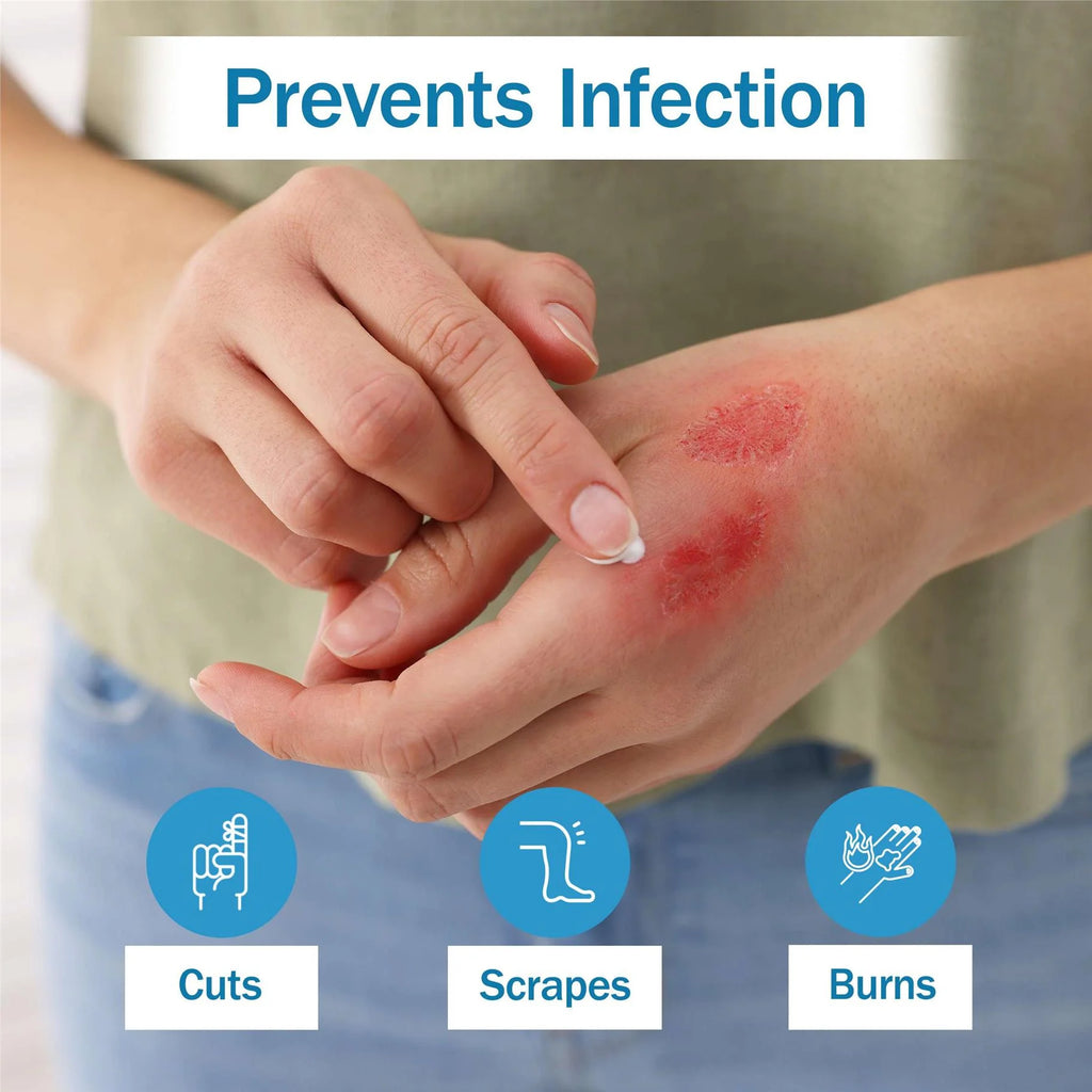 Tender Gentle Bacitracin Antibiotic Ointment Packets - 144 Ct. Bacitracin Zinc USP - Infection Prevnetion - Single Use - First Aid Kits