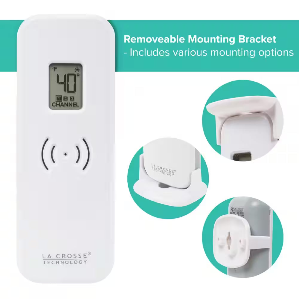 Wireless Refrigerator/Freezer Kitchen Thermometers with Digital Indoor Display with Magnetic Back