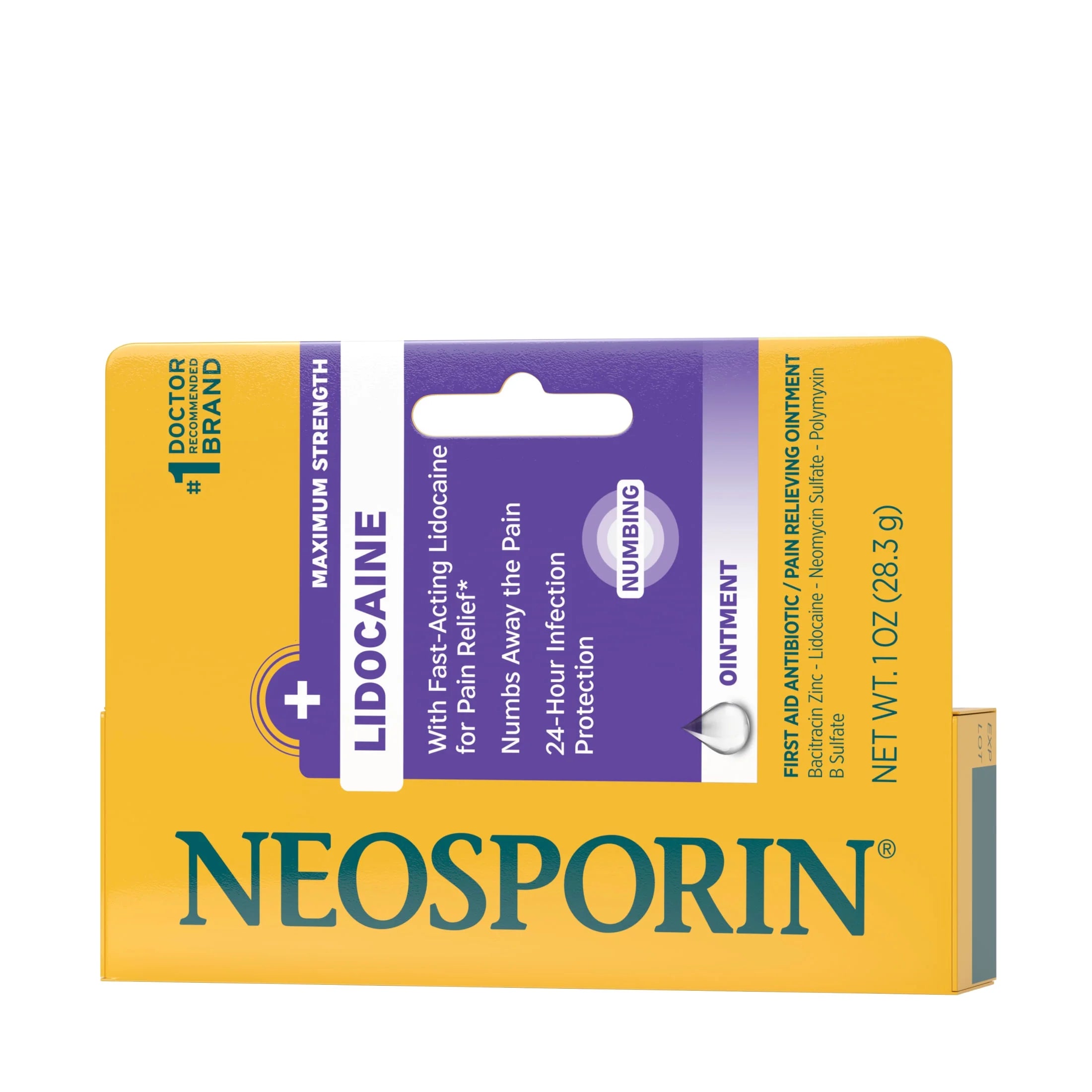 + Lidocaine Pain Relief Triple Antibiotic Ointment, 1 Oz