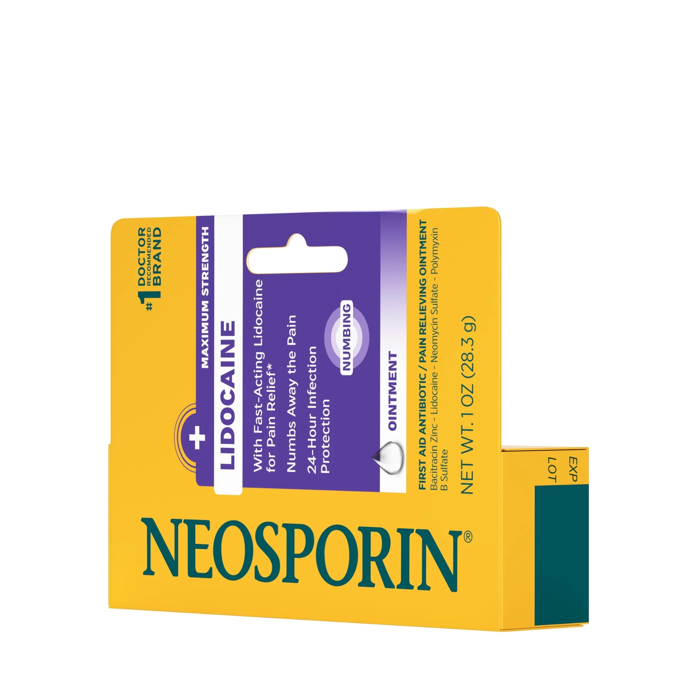+ Lidocaine Pain Relief Triple Antibiotic Ointment, 1 Oz