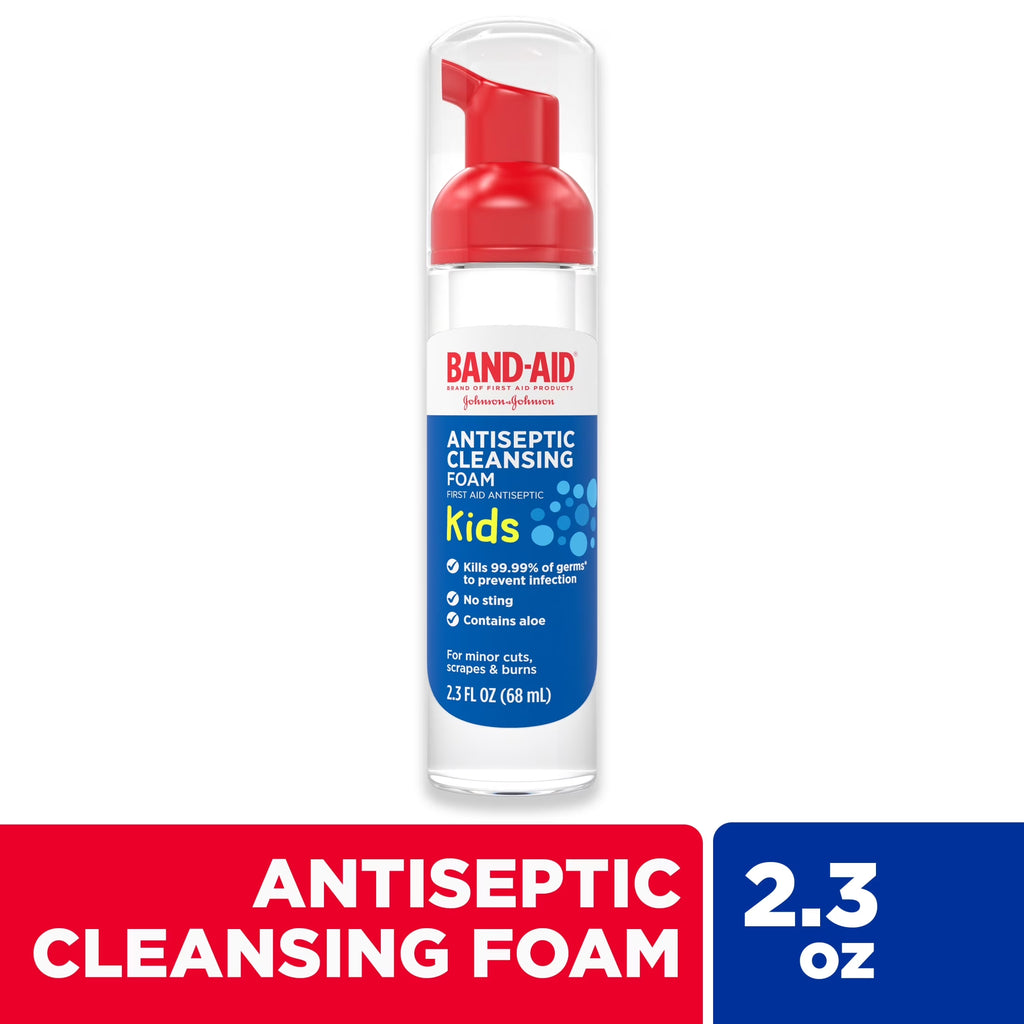 First Aid Antiseptic Cleansing Foam for Kids, 2.3 Fl. Oz