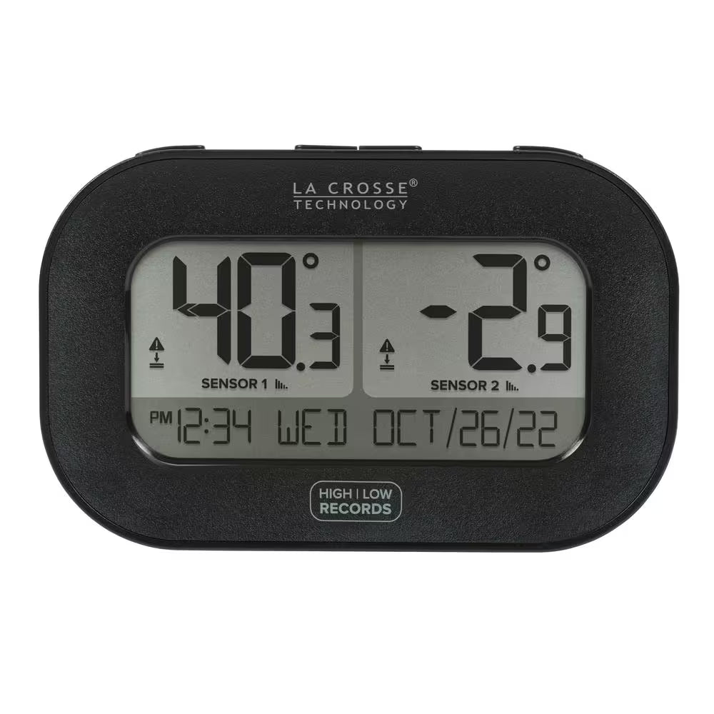 Wireless Refrigerator/Freezer Kitchen Thermometers with Digital Indoor Display with Magnetic Back
