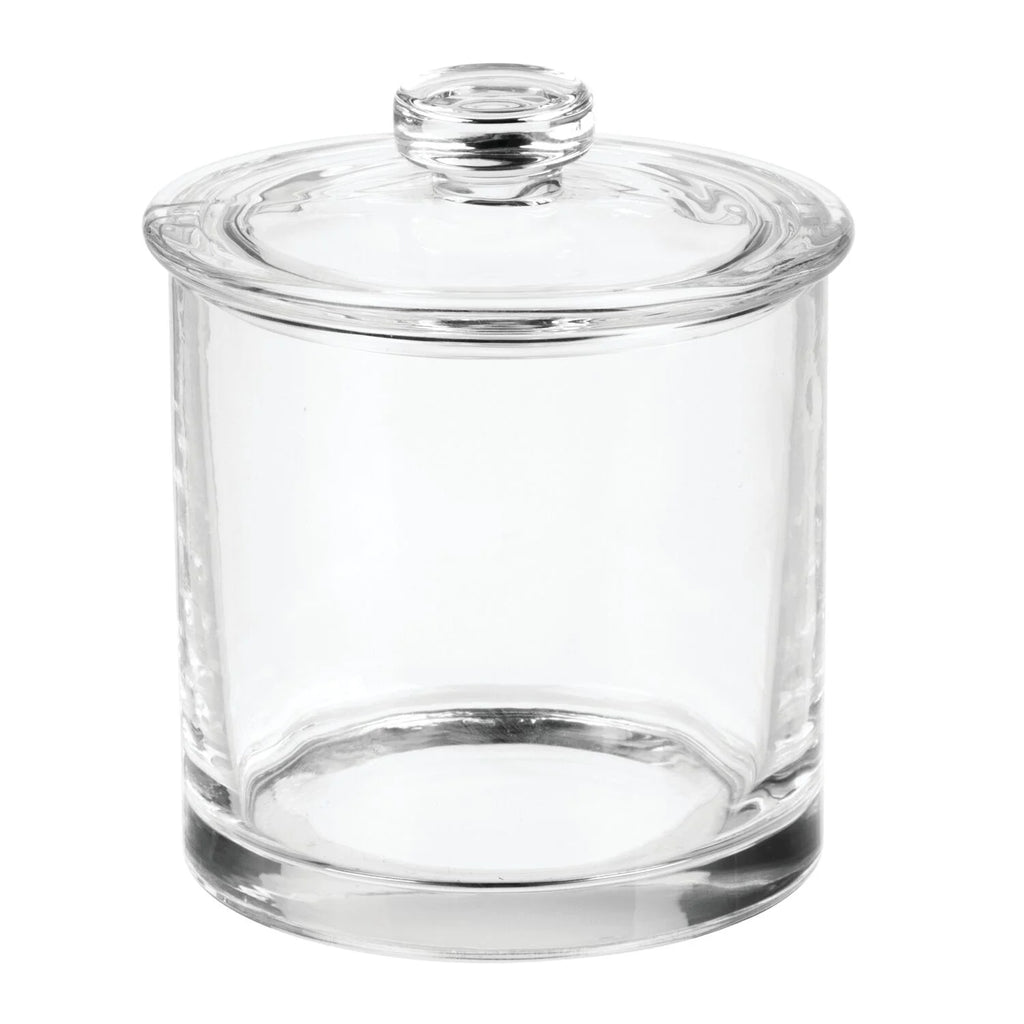 Small Glass Apothecary Vanity Jar, Clear