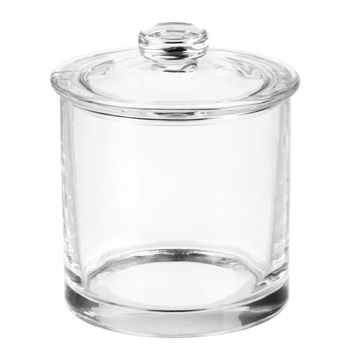 Small Glass Apothecary Vanity Jar, Clear
