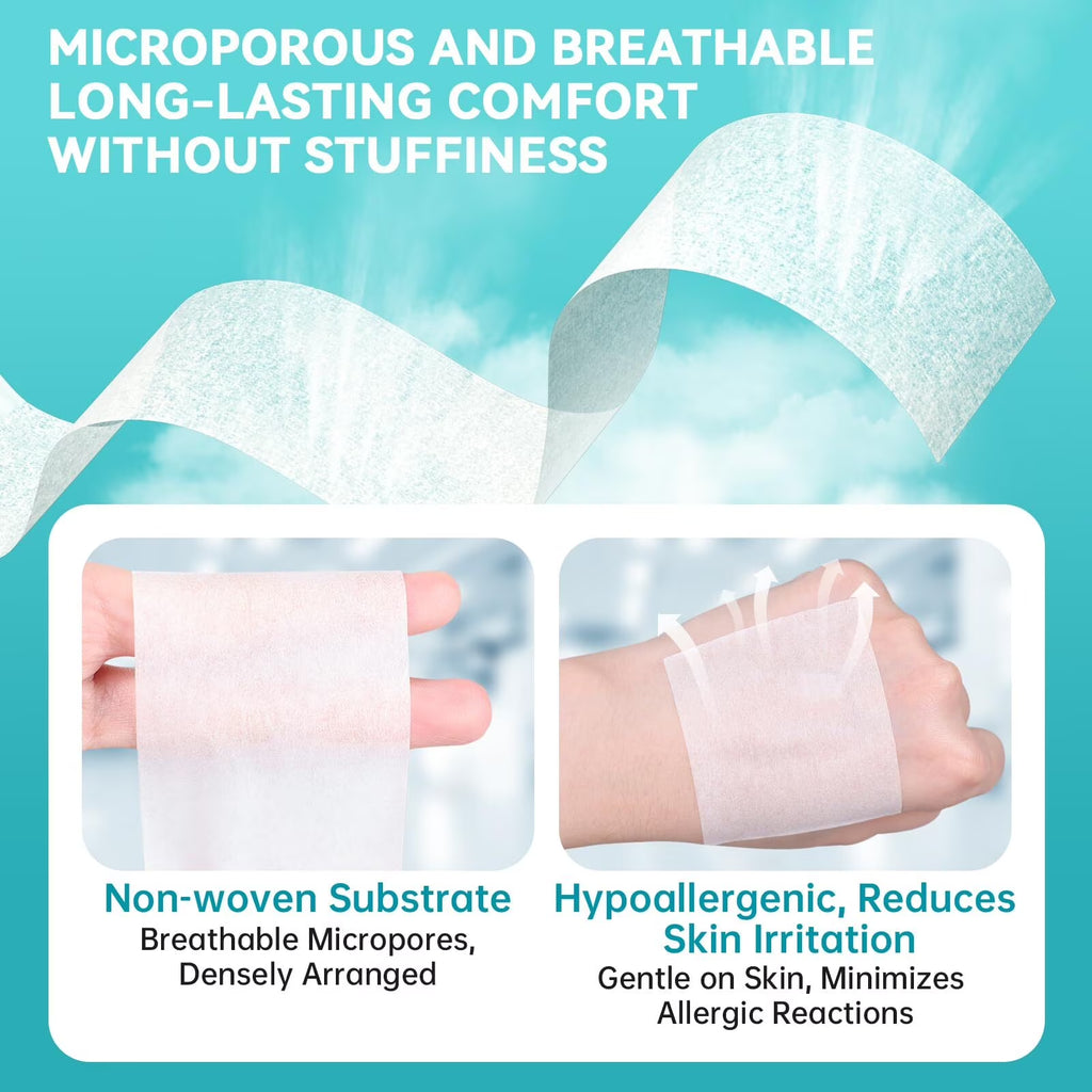 Soft Paper Surgical Tape 8 Rolls- Hypoallergenic Medical Tape for Sensitive Skin, Breathable First Aid Wound Tape with Pain-Free Removal, Secures Dressing and Medical Devices -2" X 10 Yards