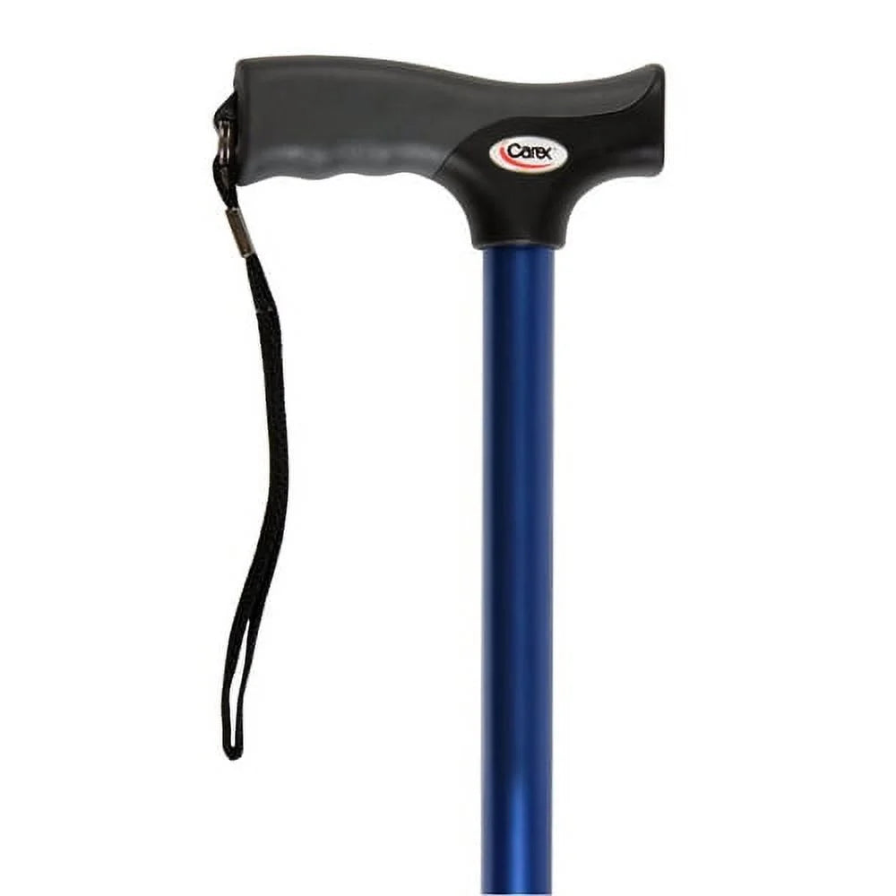 Soft Grip Derby Adjustable Walking Cane , Blue, 250 Lb Weight Capacity
