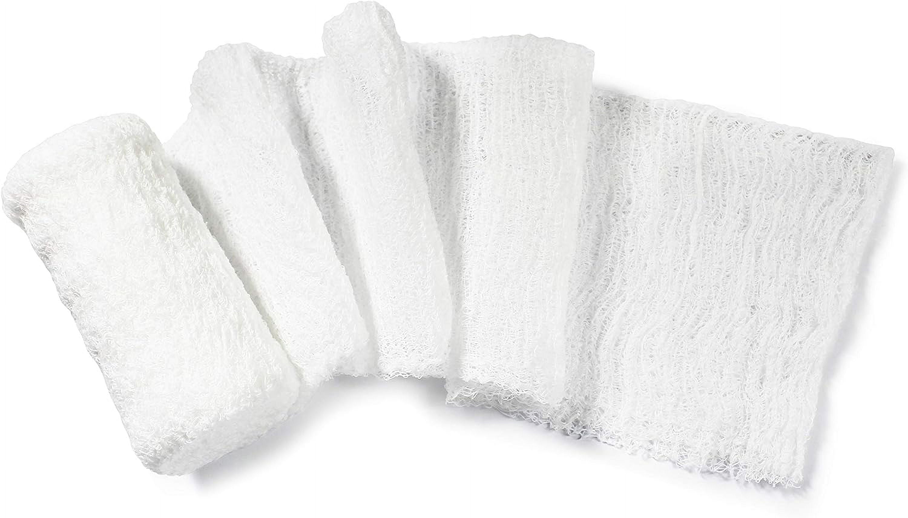 Med Pride Sterile Krinkle Gauze Rolls, 6-Ply, 4.5 in X 4.1 Yd, 6 Rolls – Cotton Medical Wound Dressing Bandage Wraps