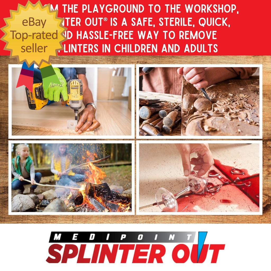 Splinter Out Splinter Remover 20 Count (Pack of 5) Pulling Plastic