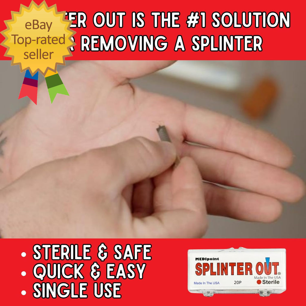 Splinter Out Splinter Remover 20 Count (Pack of 5) Pulling Plastic