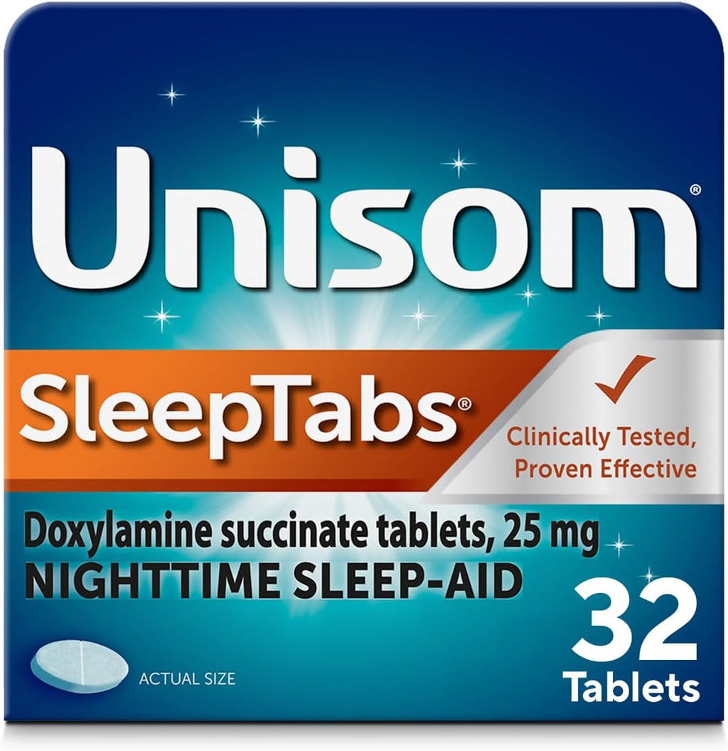 Sleeptabs, Nighttime Sleep-Aid, Doxylamine Succinate, 32 Tablets