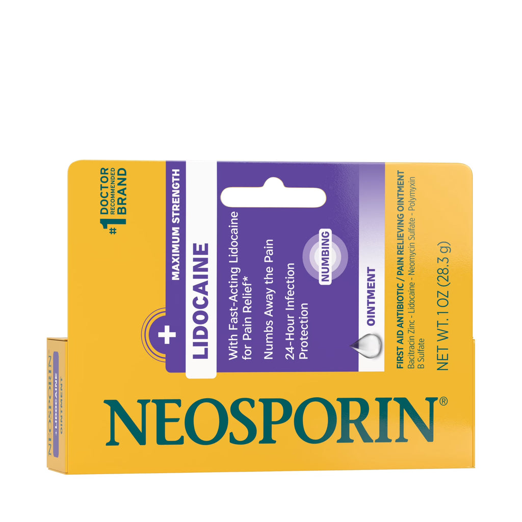 + Lidocaine Pain Relief Triple Antibiotic Ointment, 1 Oz