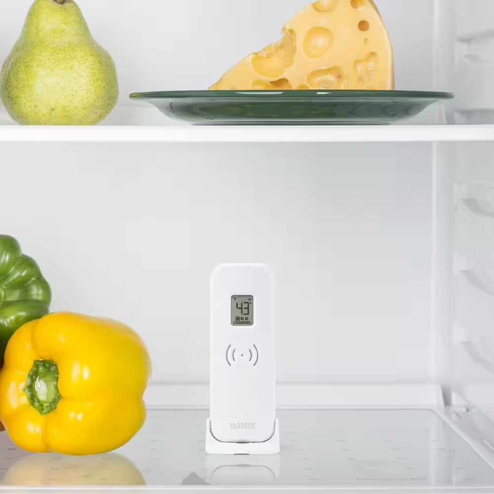 Wireless Refrigerator/Freezer Kitchen Thermometers with Digital Indoor Display with Magnetic Back