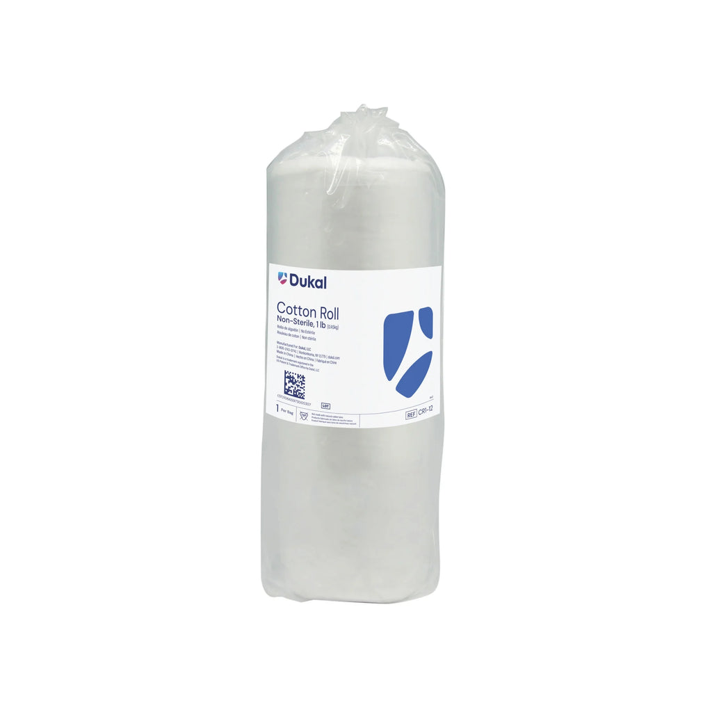 Non-Sterile Cotton Roll, 1 Lb | Soft & Absorbent for Wound Care - 1 Roll