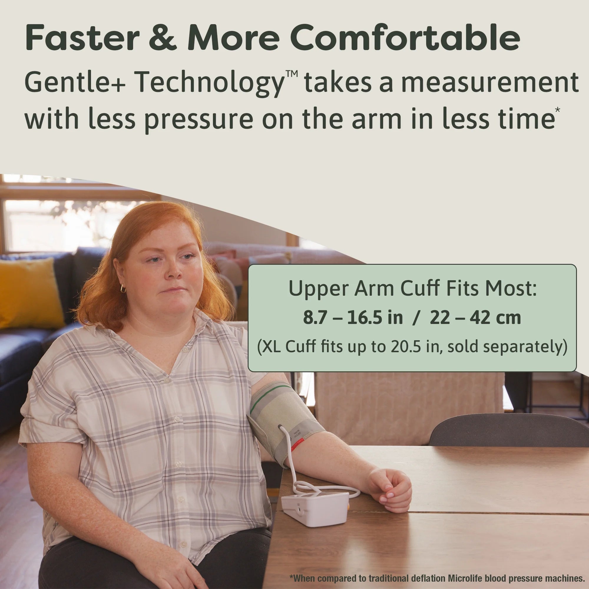 BPM2 Digital Blood Pressure Monitor, Wide-Range Upper Arm Cuff, Stores 60 Results