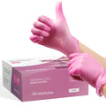 Disposable Vinyl Exam Gloves - Pink - Box of 50 - XL