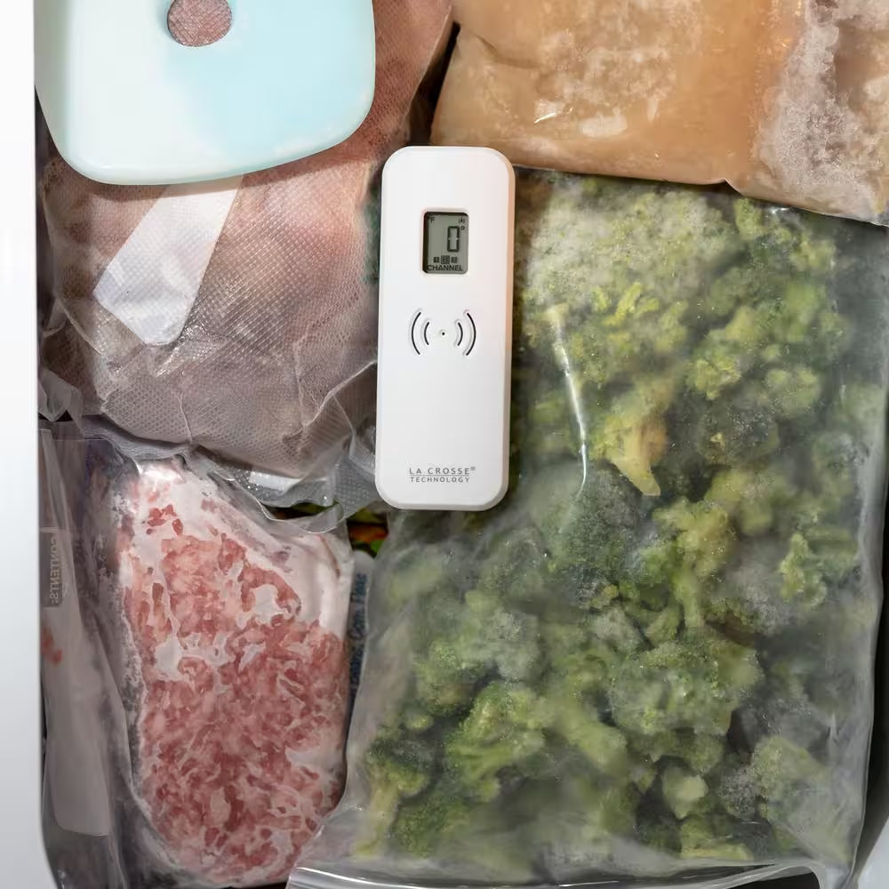 Wireless Refrigerator/Freezer Kitchen Thermometers with Digital Indoor Display with Magnetic Back
