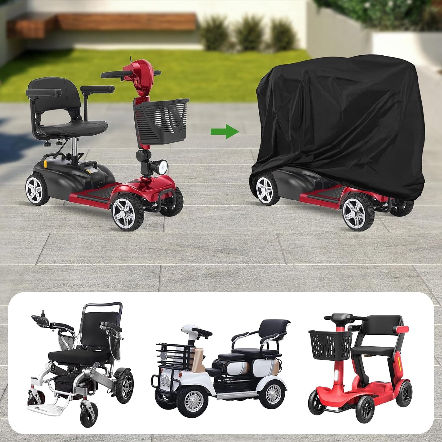 Mobility Scooter Cover,Waterpro
