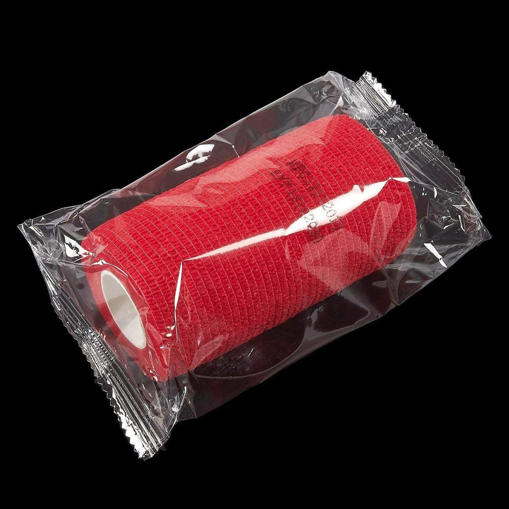 12-Rolls Self Adherent Bandage Wrap, Vet Tape - 4 in X 5 Yds Breathable, Elastic Cohesive Wrap Tape for Wrist, Swelling, Sports, Tattoo (12 Bright Colors)