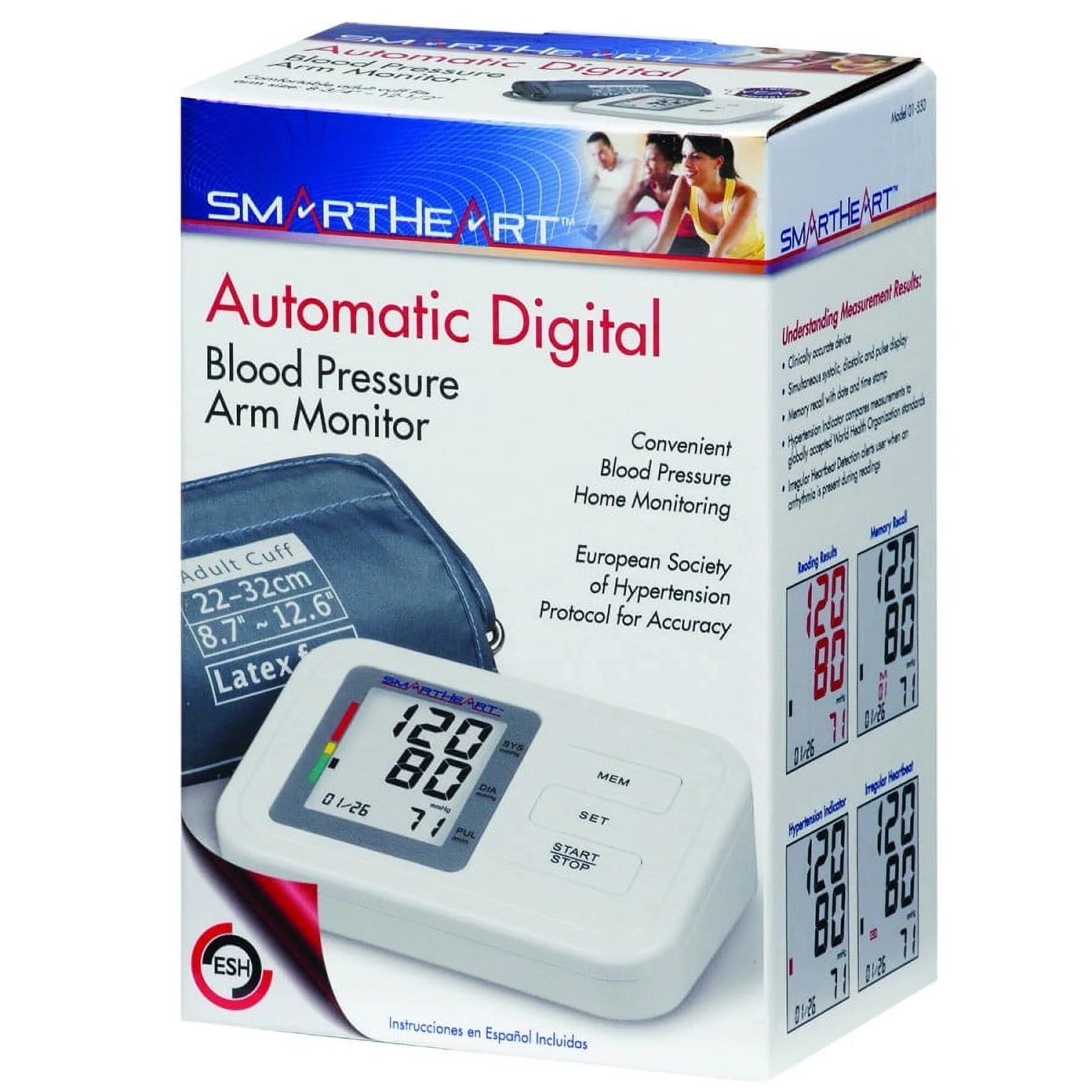 Auto Inflate Blood Pressure and Pulse Monitor