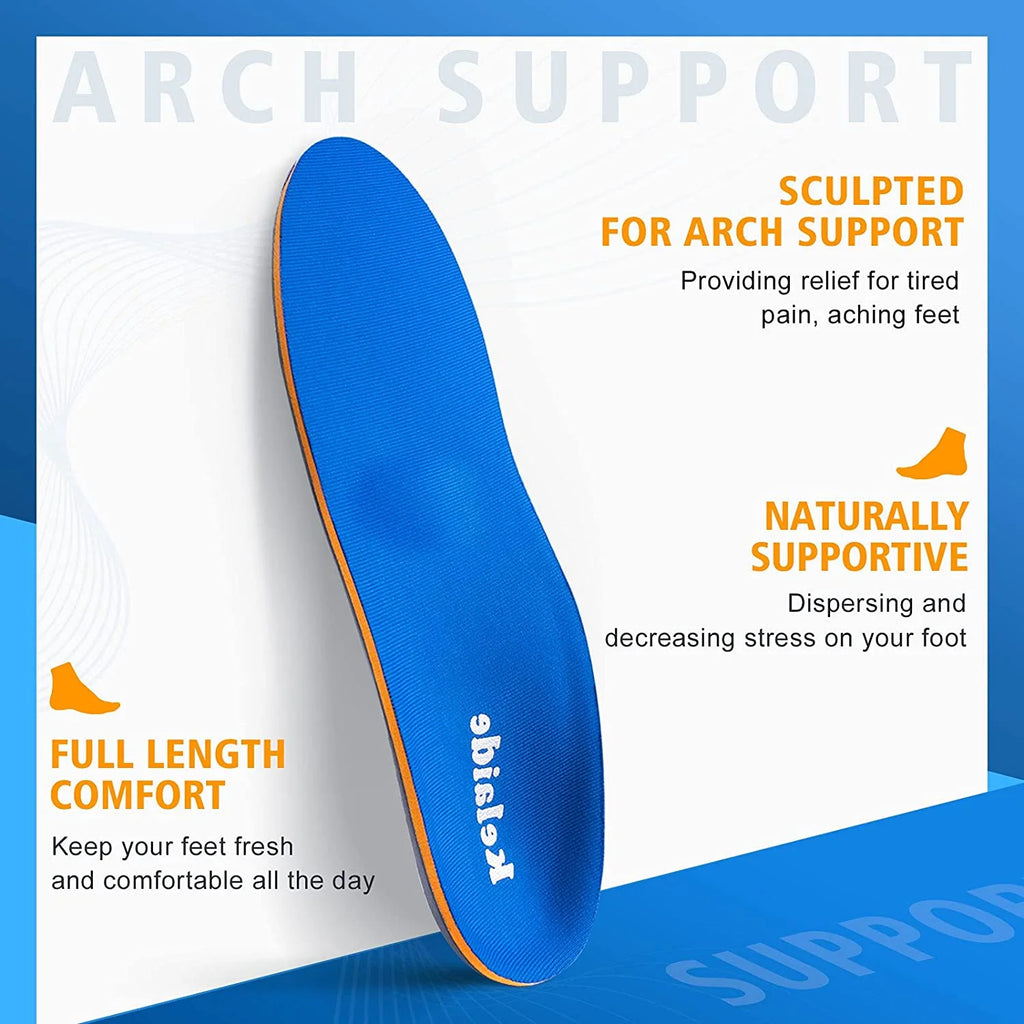 Arch Support Insoles for Plantar Fasciitis,Comfort Orthotic Shoe Inserts for Men Women Flat Foot