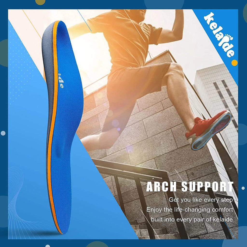 Arch Support Insoles for Plantar Fasciitis,Comfort Orthotic Shoe Inserts for Men Women Flat Foot