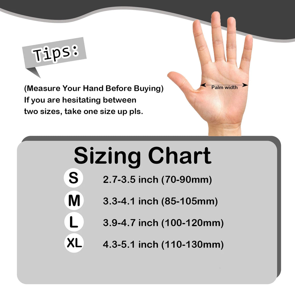 1000PCS Black Disposable Gloves Nitrile, Food Safe Gloves for Cooking, Food Prep, Powder-Free, Latex-Free, Textured Grip, 3.2 Mil, Medium