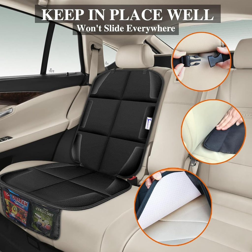 Non-Slip Car Seat Protector for Child Seats - Padded, Waterproof & Universal Fit