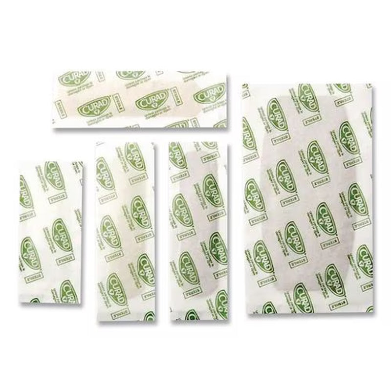 4‑Sided Seal Adhesive Bandages, Variety Pack, Assorted Fabric & Plastic, 200 Count