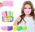 Face Masks for Kids, 50PCS Disposable Face Masks for Teens, Boys, and Grils, Breathable & Comfortable (5 Colors-50Pcs)
