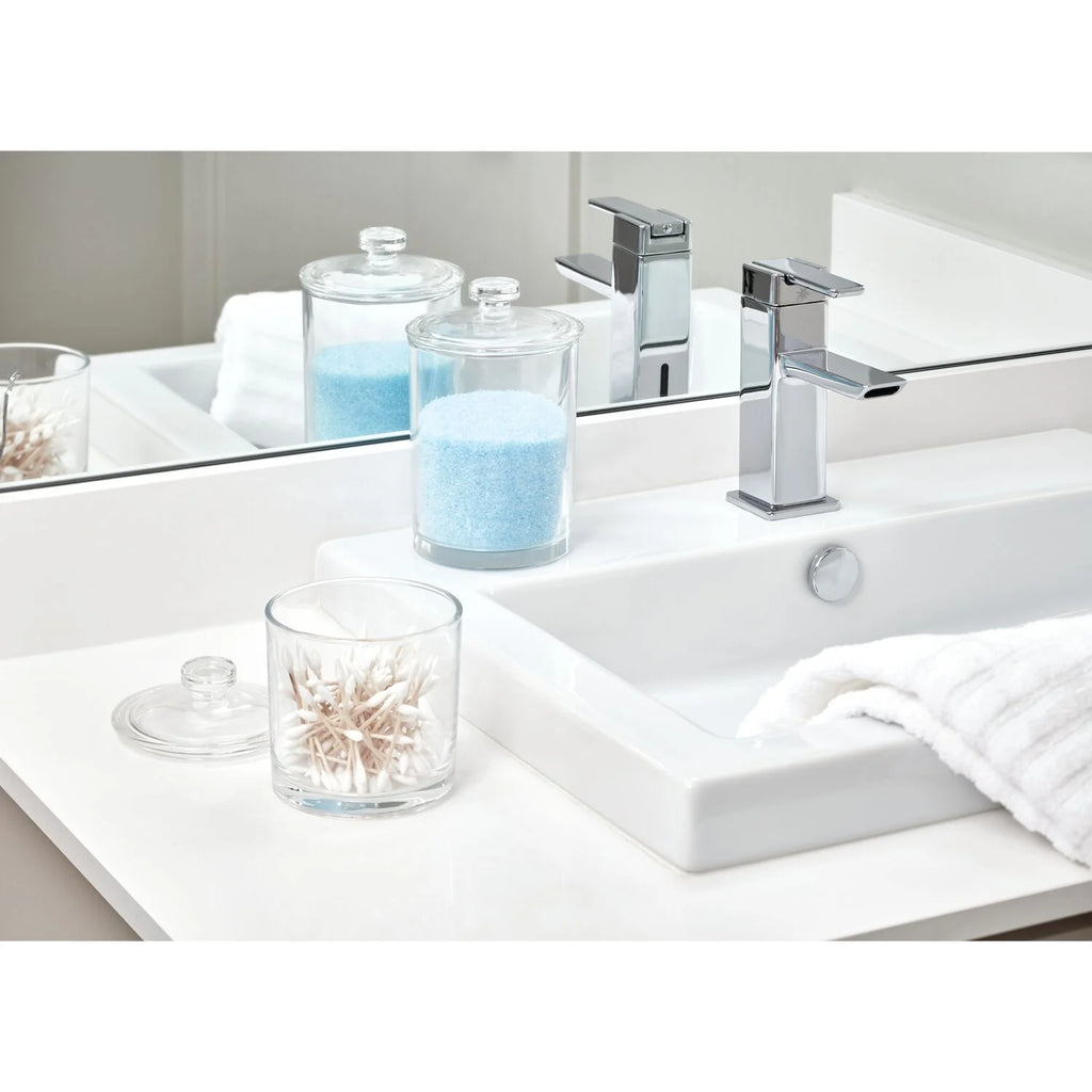 Small Glass Apothecary Vanity Jar, Clear