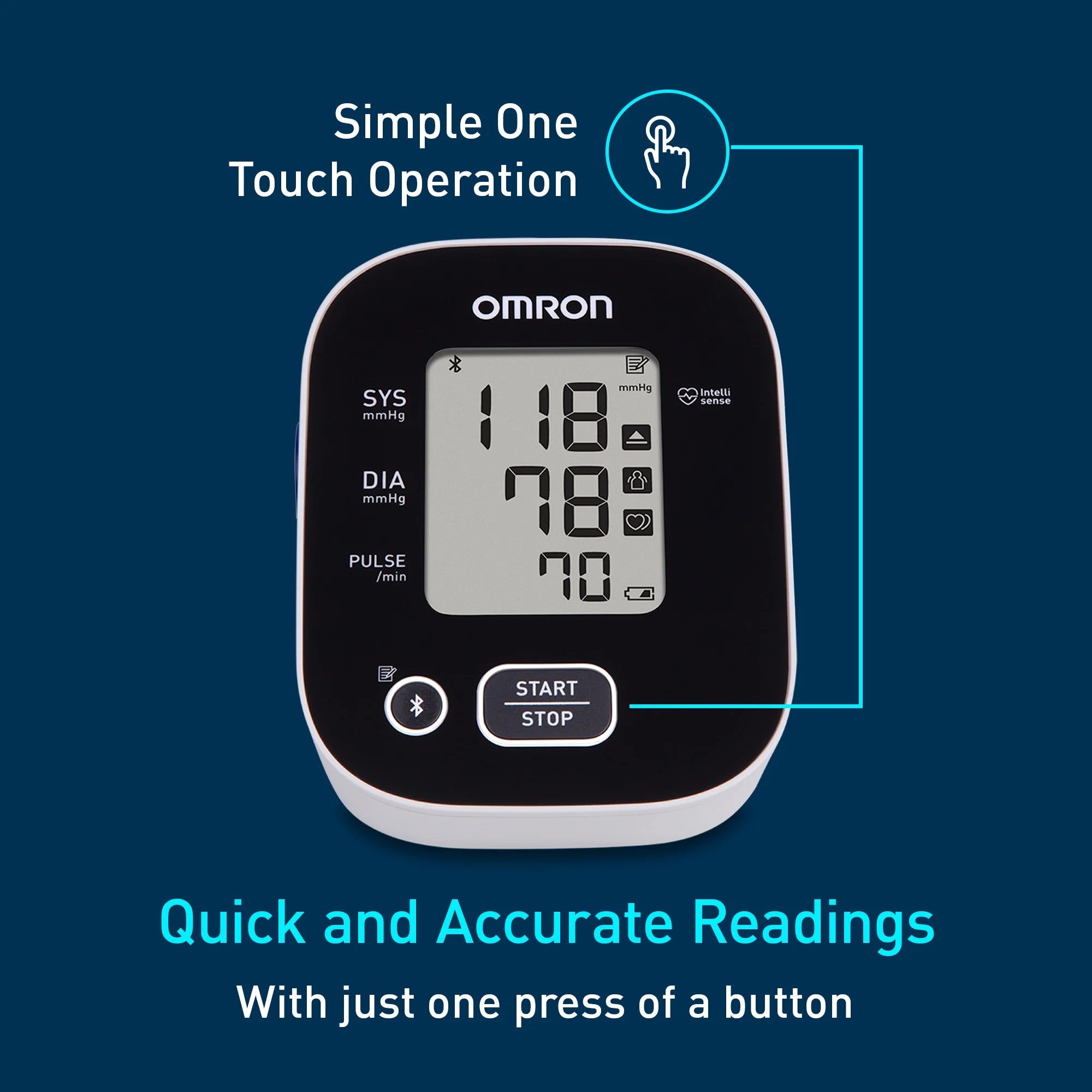 3 Series Upper Arm Blood Pressure Monitor with Arm Cuff – Home Use BP Monitor