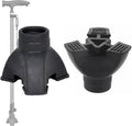 Non-Slip Rubber End Tips for Walking Canes, Sticks, and Crutches - Self-Standing