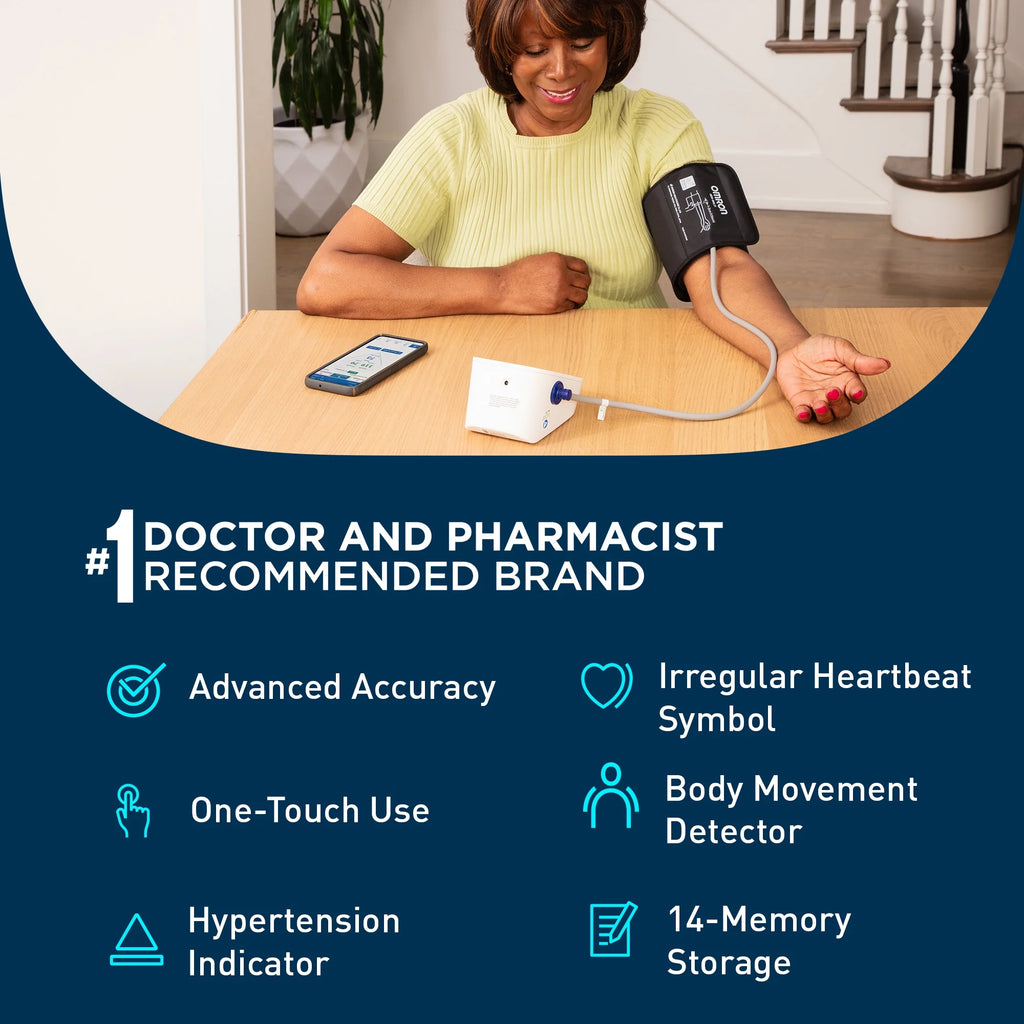 3 Series Upper Arm Blood Pressure Monitor with Arm Cuff – Home Use BP Monitor