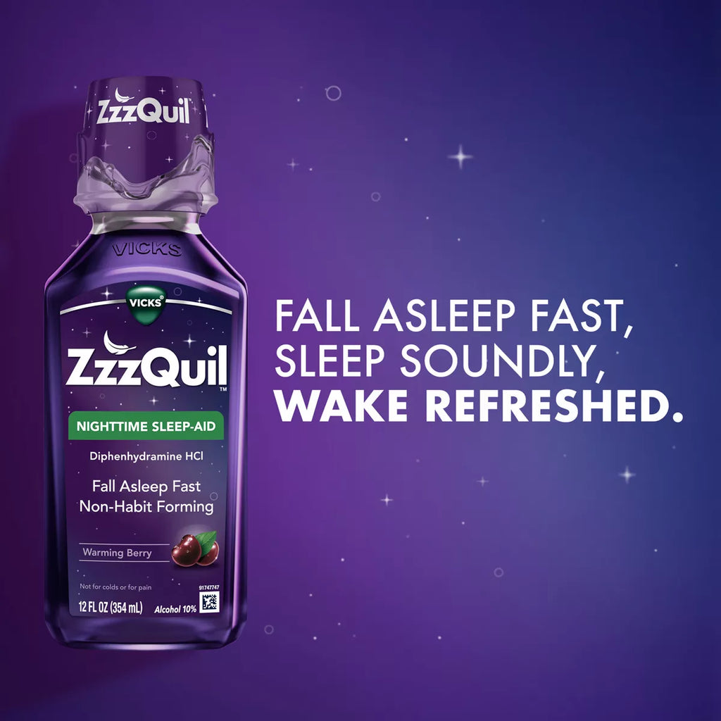 Zzzquil Nighttime Sleep-Aid Liquid - Berry