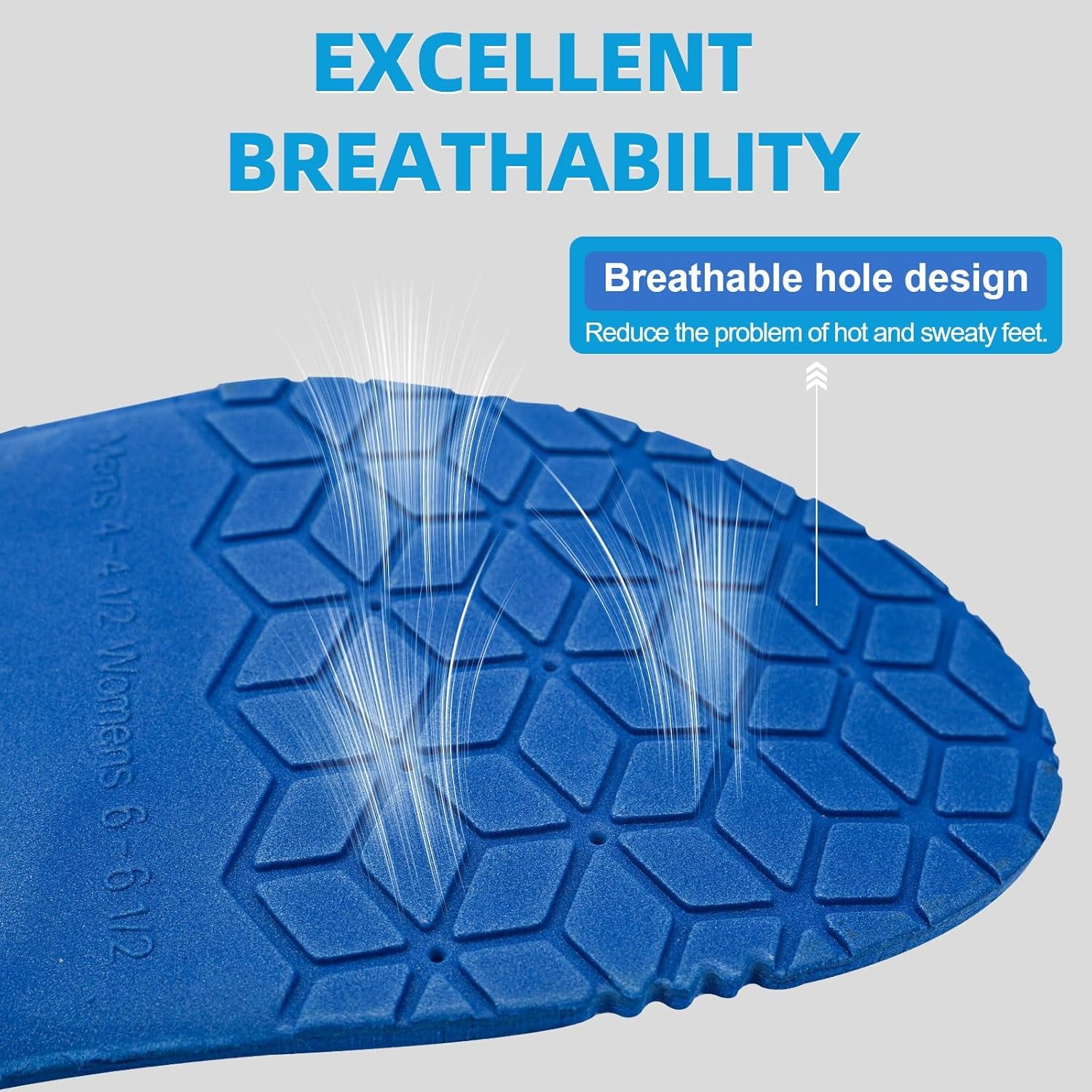 Heavy-Duty Arch Support Insoles for 240+ Lbs, Orthotic Plantar Fasciitis Relief,