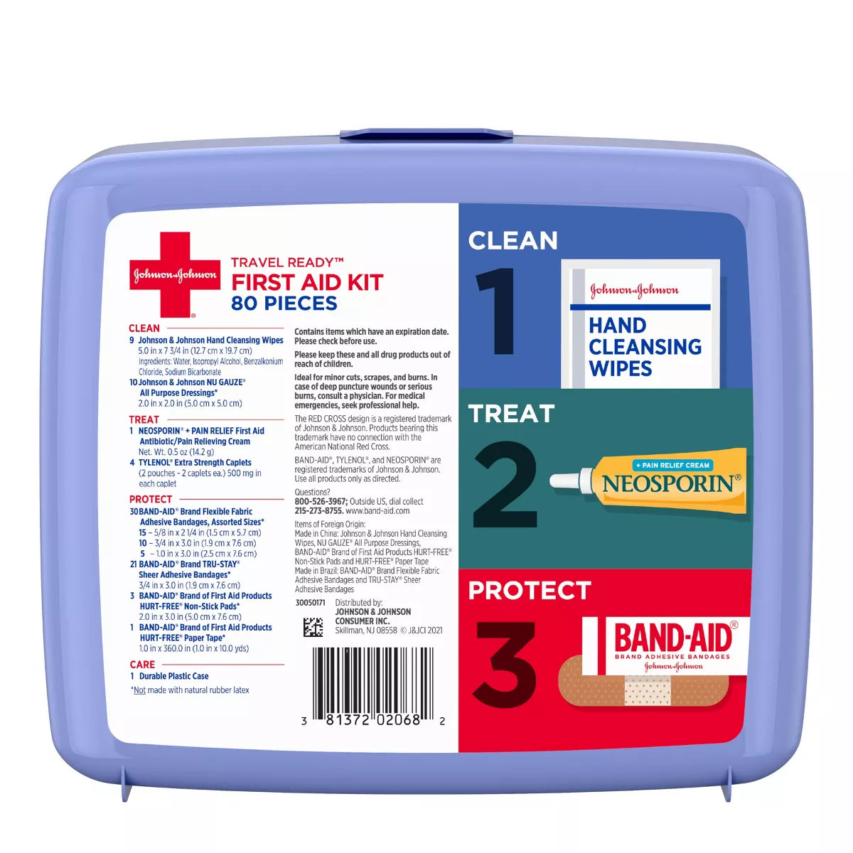 Johnson & Johnson First Aid Kit - 80Ct