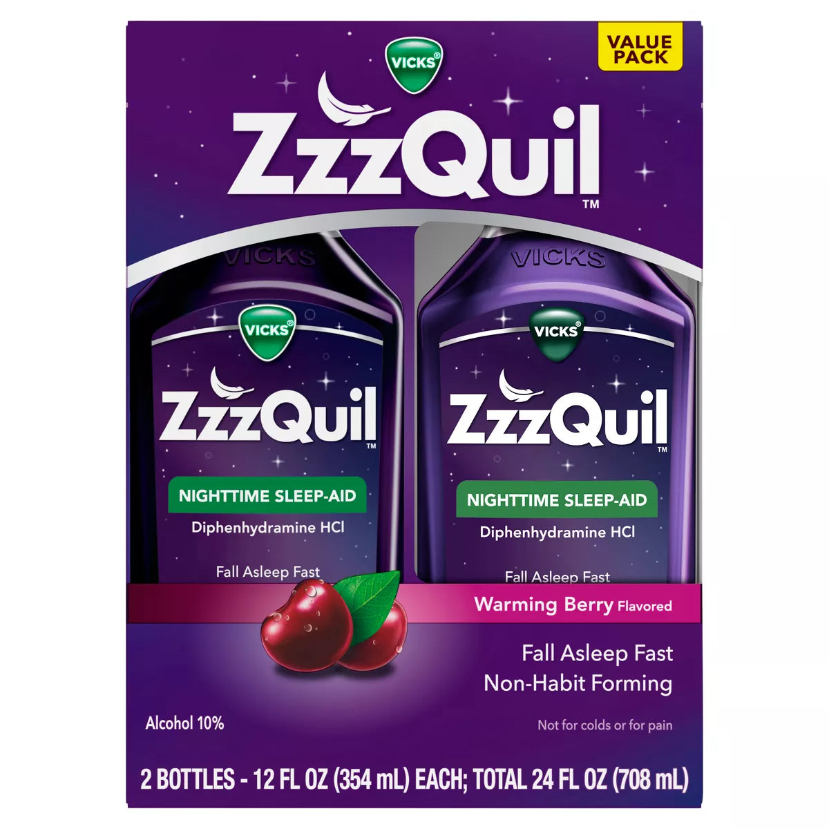 Zzzquil Nighttime Sleep-Aid Liquid - Berry