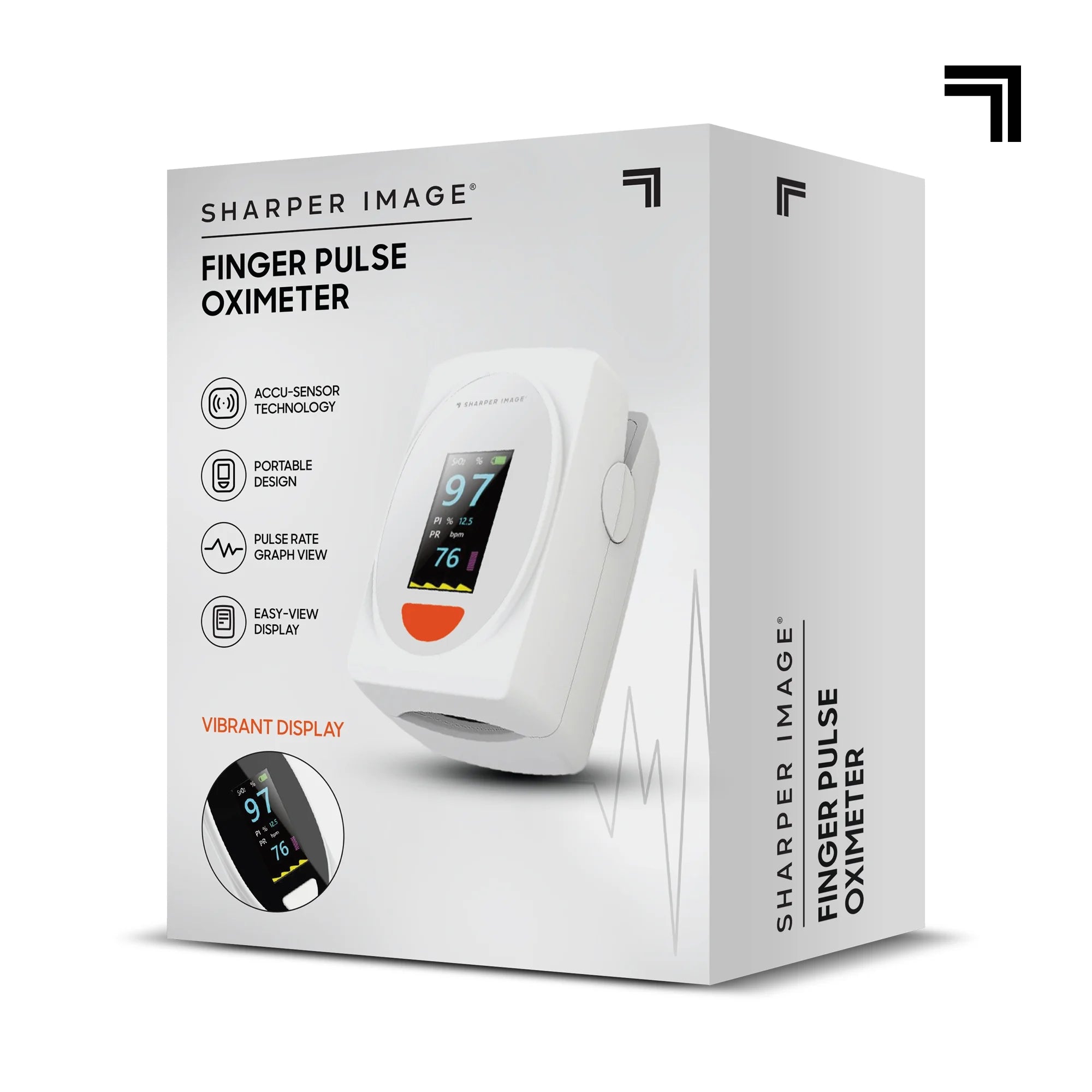 Finger Pulse Oximeter – Blood Oxygen & Heart Rate Monitor