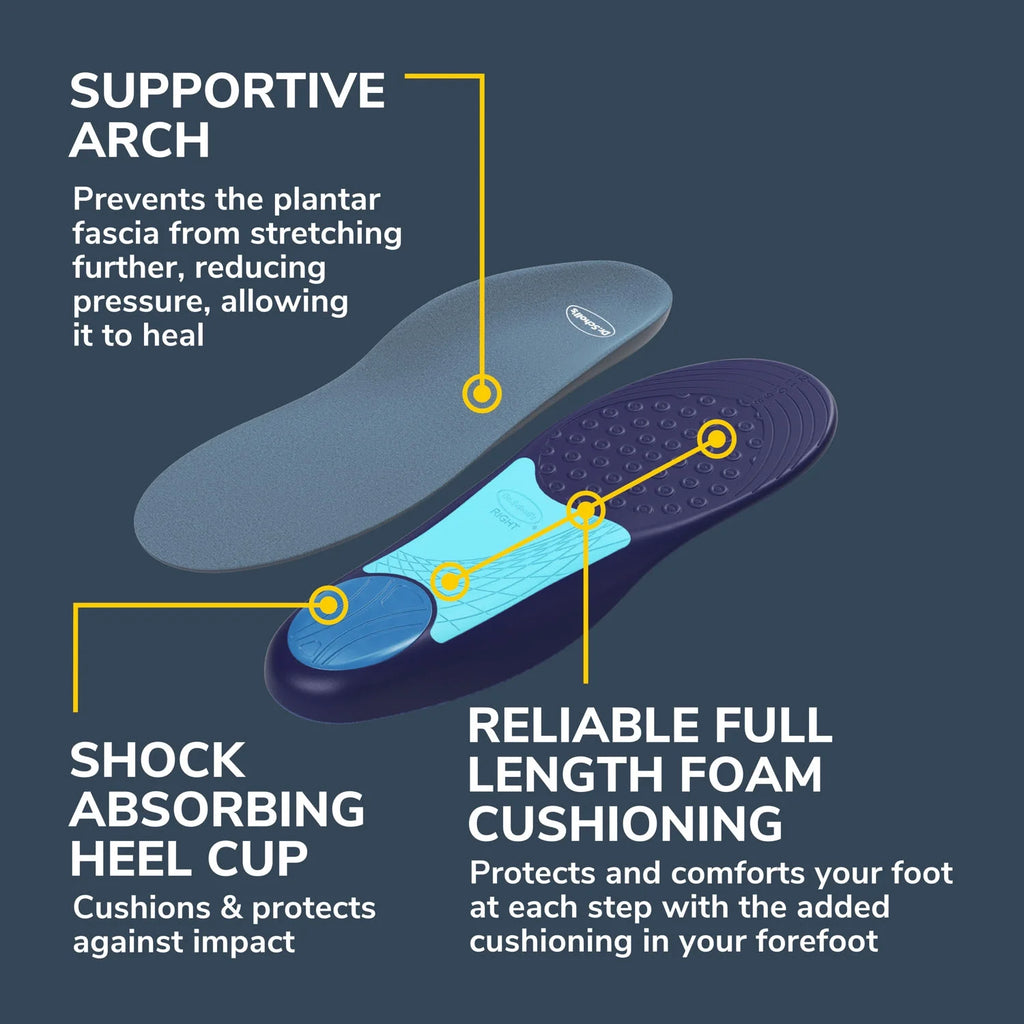 Dr. Scholl’S Plantar Fasciitis Pain Relief Insoles with Arch Support, Men Shoe Sizes 8-13, 1 Pair