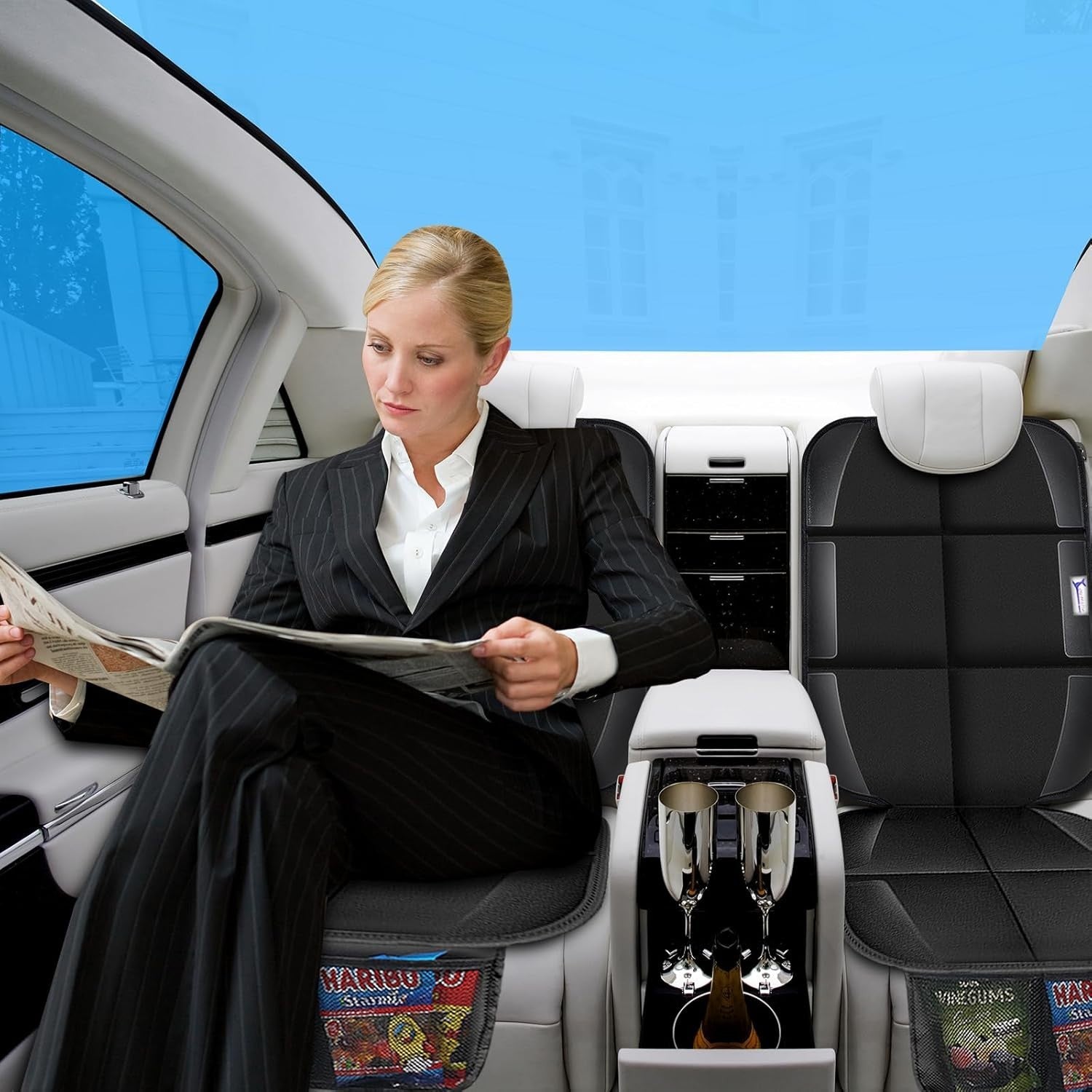 Non-Slip Car Seat Protector for Child Seats - Padded, Waterproof & Universal Fit