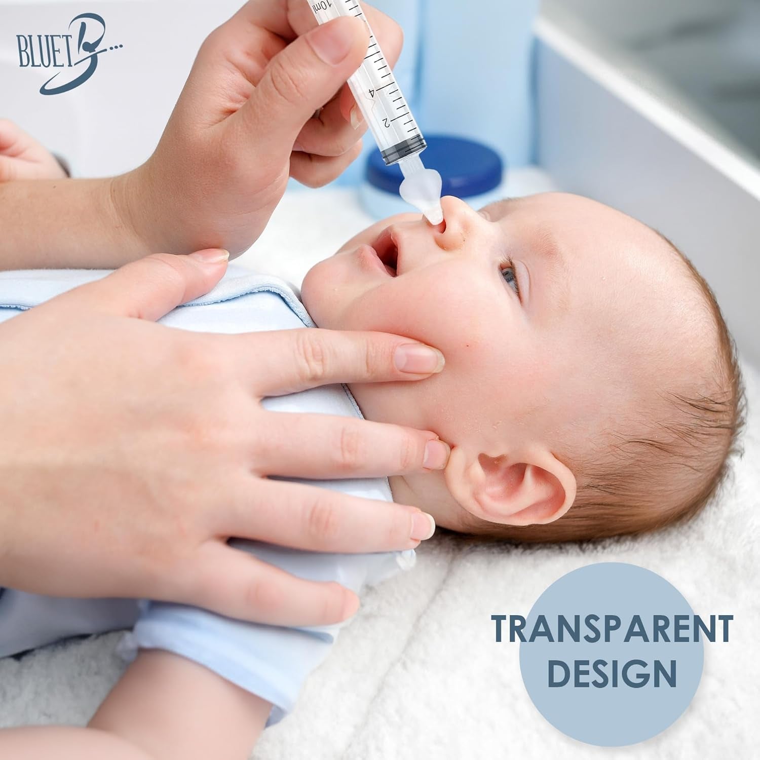 Baby Nasal Syringe (2-Pack) - Safe Silicone Nasal Aspirator for Newborn - Infant
