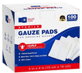 100Pc Sterile Gauze Pads 4"X4" – 12Ply Woven Gauze Sponges, USP Type IV, High Absorbency, First Aid Wound Care