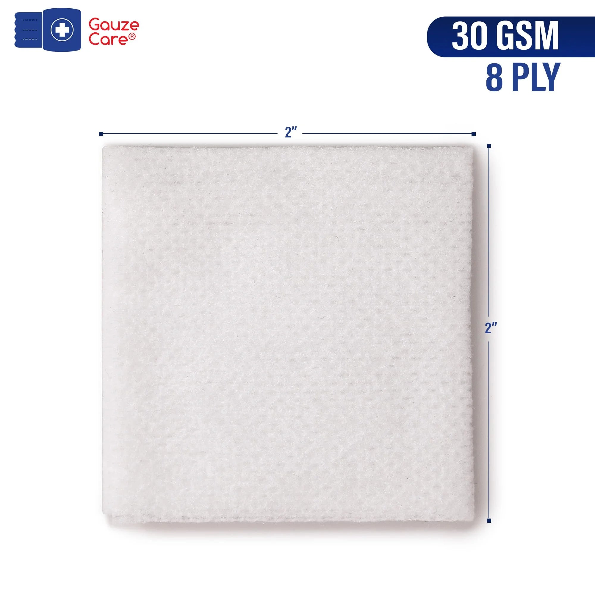 Non-Woven Sterile Gauze Pads 2X2 Pack of 100|8 Ply Gauze Sponges| Individually Packed Highly Absorbent Medical Gauze Pads