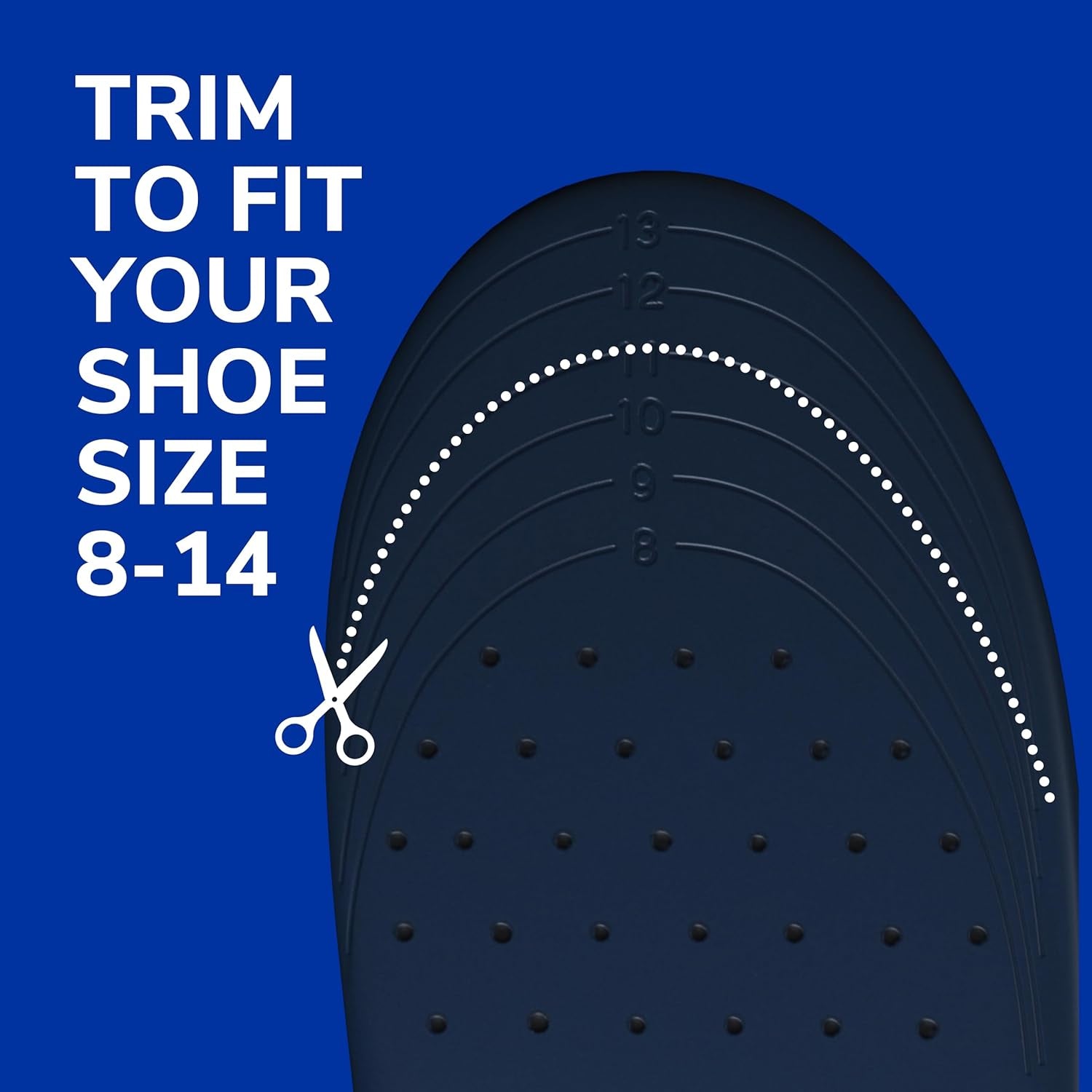 Heavy Duty Orthotic Insoles, Men’S 8-14, Wide, Shock Absorbing, 1 Pair
